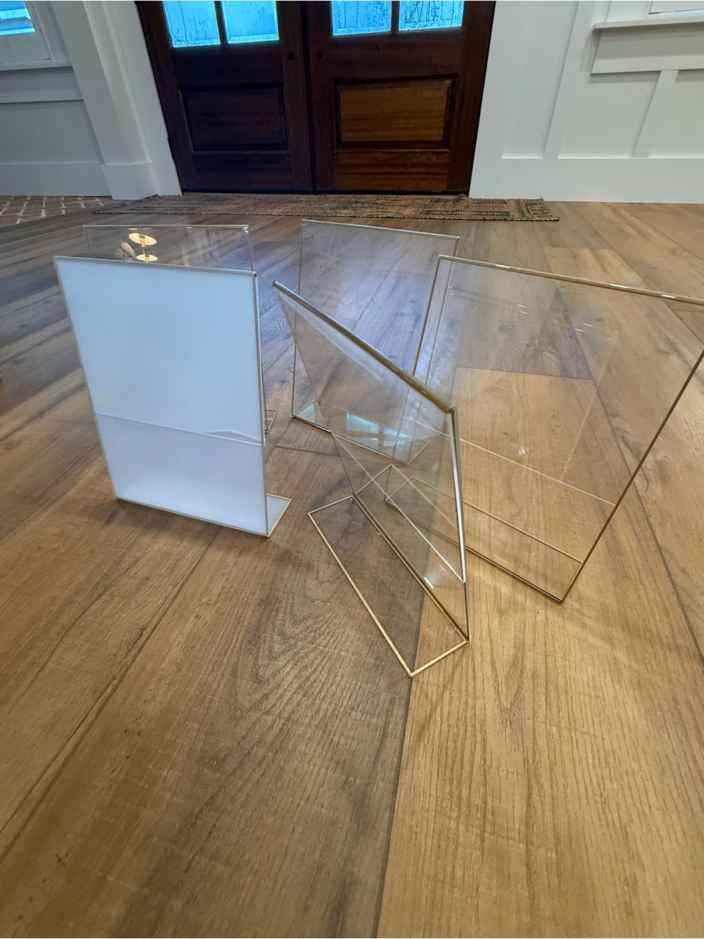 Clear Acrylic Photo Frame - White Insert - Picture 2 of 4
